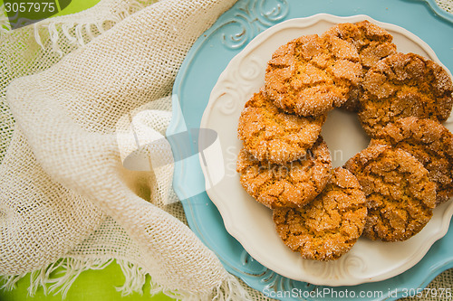 Image of Oatmeal Cookies with Warm Fall Colors