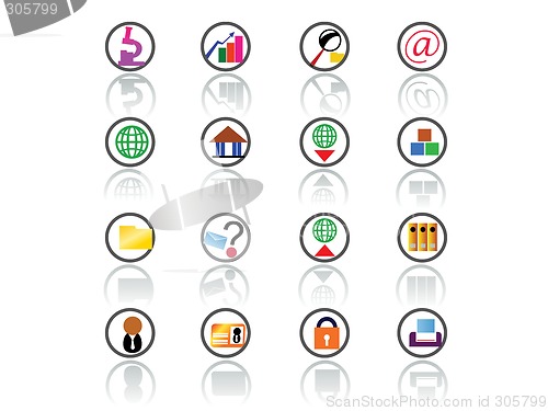 Image of Web icon set