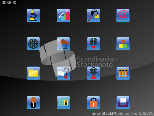 Image of web icon set