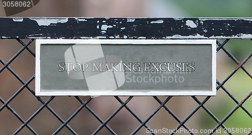 Image of Stop making excuses