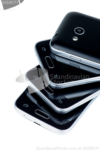 Image of Stack of Smartphones