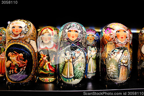Image of Russian wooden dolls.