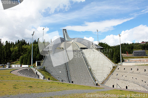 Image of Olympic ski jump facility.