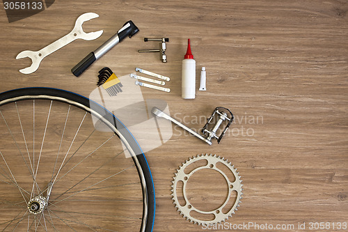 Image of Bicycle repair background