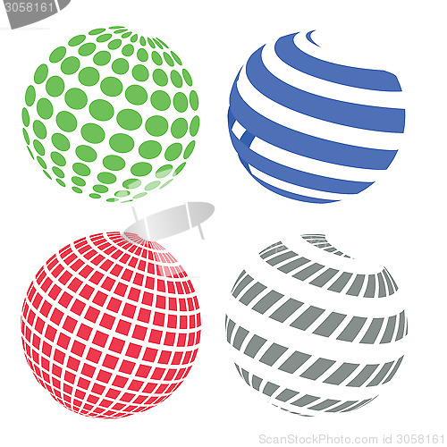 Image of sphere icons