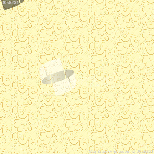 Image of Vector floral pattern on a beige background.