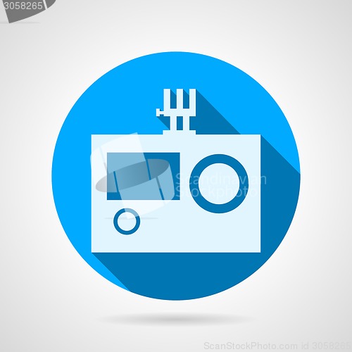 Image of Flat vector icon for action camera