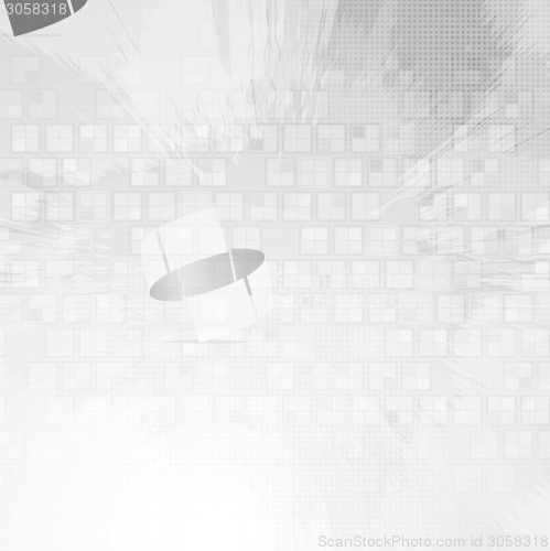 Image of Light grey tech grunge background