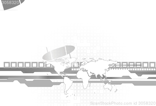 Image of Light tech corporate background