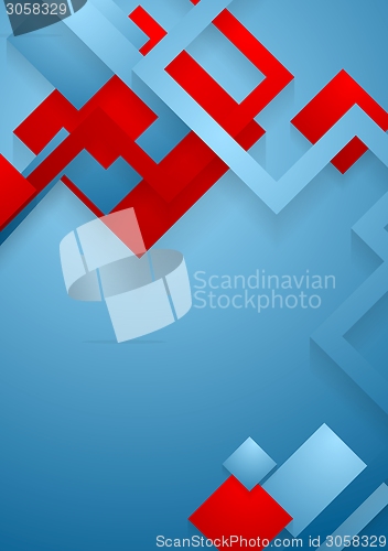 Image of Abstract tech background with squares