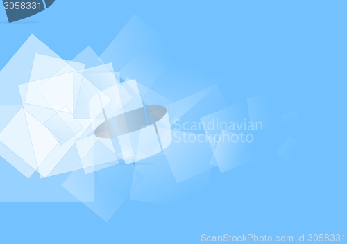 Image of White squares on blue. Vector design