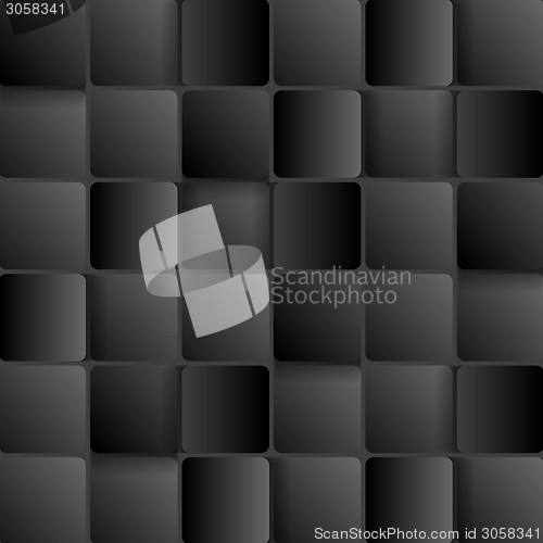 Image of Dark tech abstract background with squares