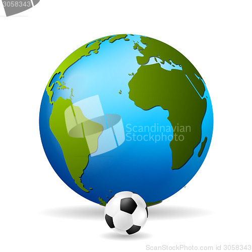 Image of Concept soccer vector background