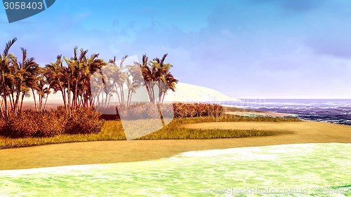 Image of beautiful shore