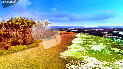 Image of beautiful shore