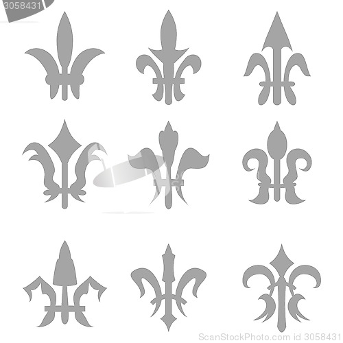 Image of fleur de lis set