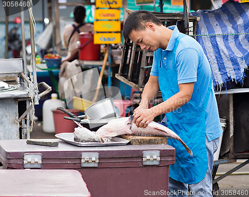 Image of Seafood at a market in Pattaya, Thailand