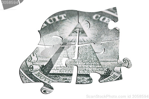 Image of Puzzle of dollars