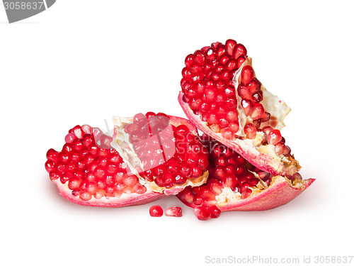 Image of Several Of Ripe Juicy Pomegranate