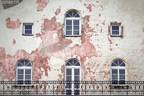 Image of long balcony and windows