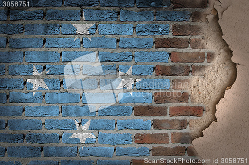 Image of Dark brick wall with plaster - Micronesia