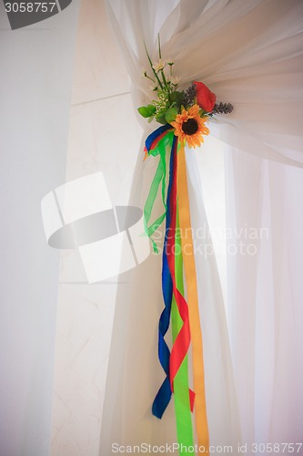 Image of Bouquet with stripes