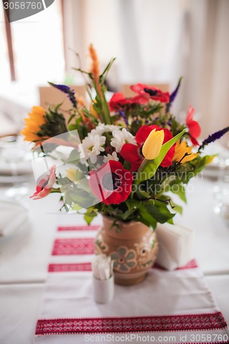 Image of Ukrainian decorated table