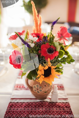 Image of Ukrainian decorated table