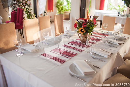 Image of Ukrainian decorated table