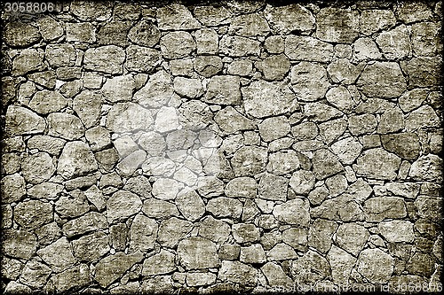 Image of Old stone wall grunge background