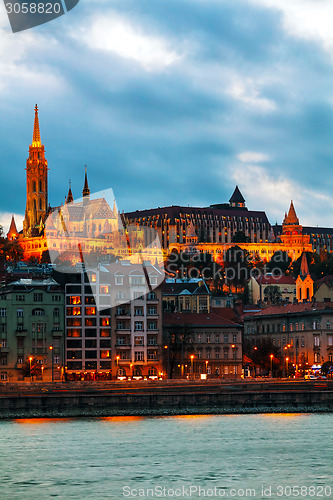 Image of Old Budapest with St. Matthias church