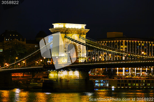 Image of The Szechenyi Chain Bridge in Budapest
