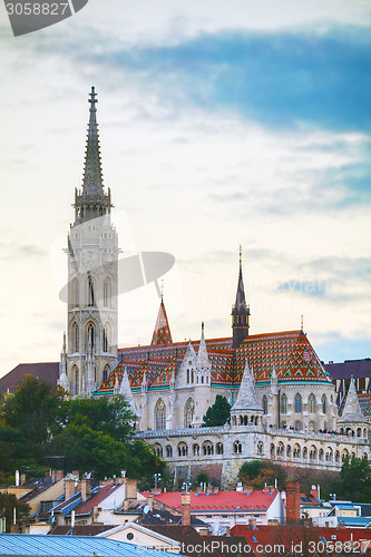 Image of Matthias church in Budapest, Hungary