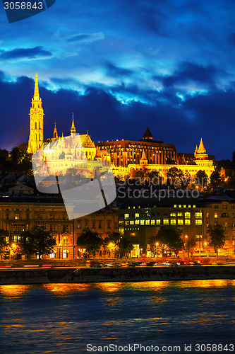 Image of Old Budapest with Matthias church