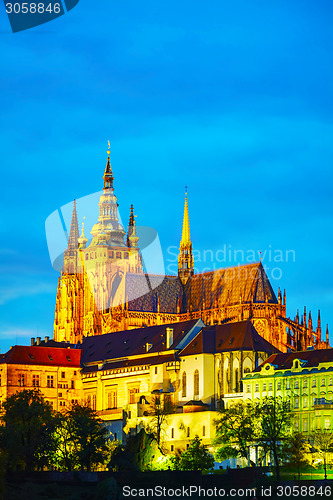 Image of Old Prague cityscape overview