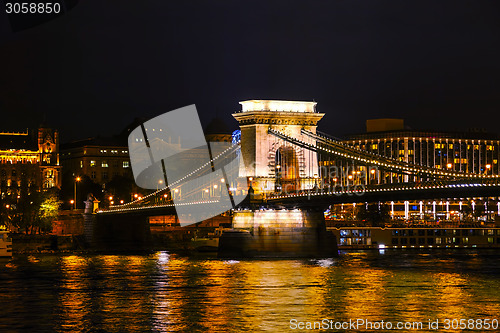 Image of The Szechenyi Chain Bridge in Budapest