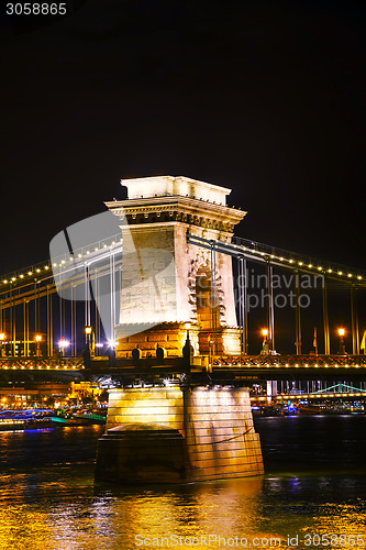 Image of The Szechenyi Chain Bridge in Budapest