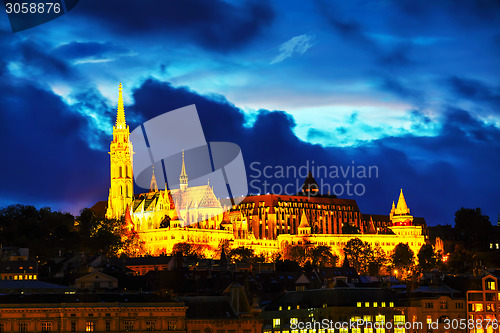 Image of Old Budapest with Matthias church