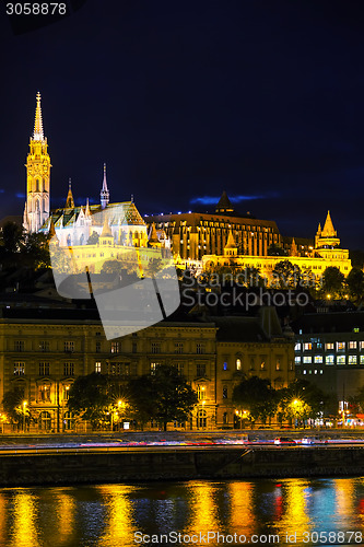 Image of Old Budapest with St. Matthias church