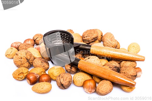 Image of nuts and nutcracker