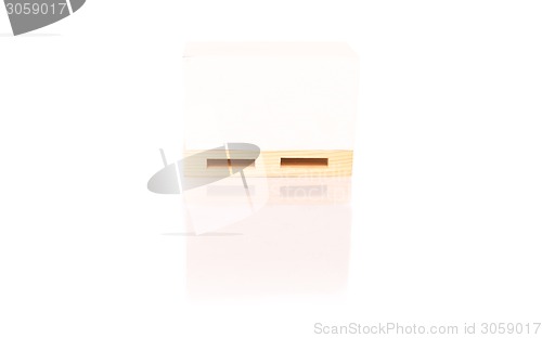 Image of notepad on a pallet