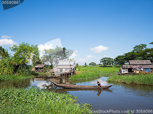 Image of Rural scene in Maubin, Myanmar