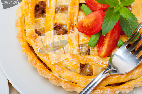 Image of home made beef pie