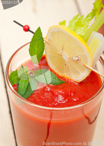 Image of fresh tomato juice