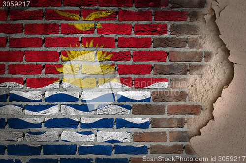 Image of Dark brick wall with plaster - Kiribati