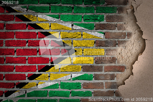 Image of Dark brick wall with plaster - Guyana