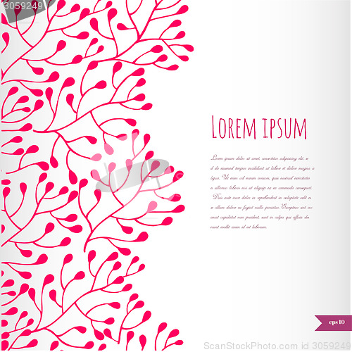 Image of Romantic floral background