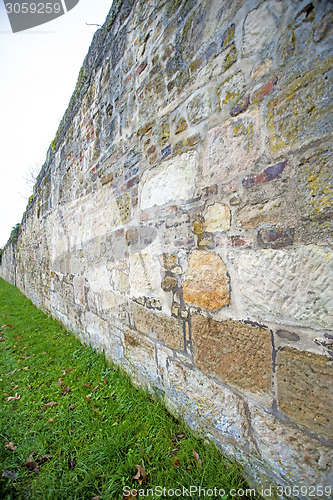 Image of old, medieval abbey wall
