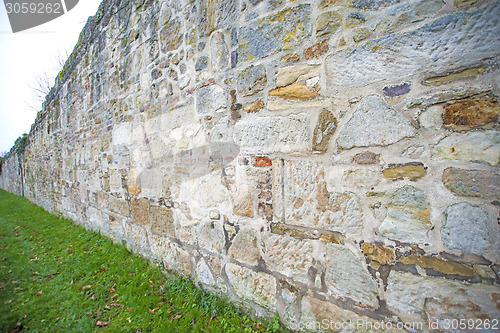 Image of old, medieval abbey wall