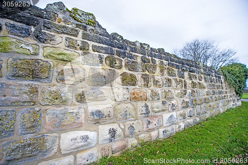 Image of old, medieval abbey wall